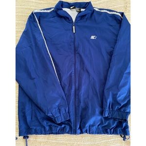 Men’s Blue Starter Zip-up Windbreaker Jacket